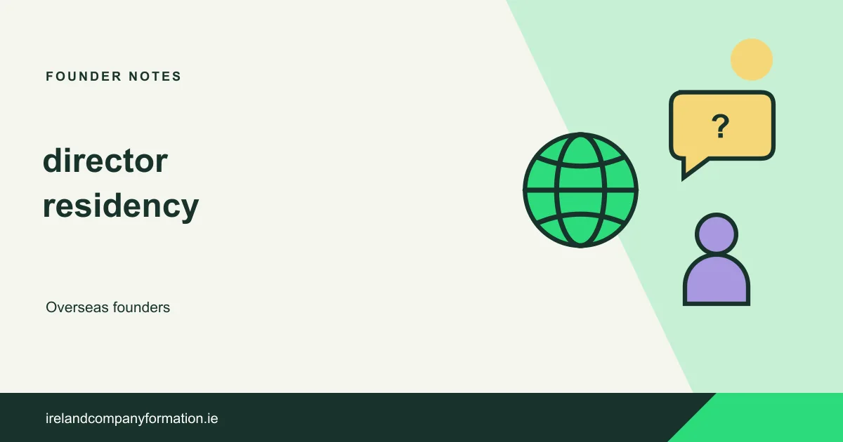 A globe, a director and a residency question
