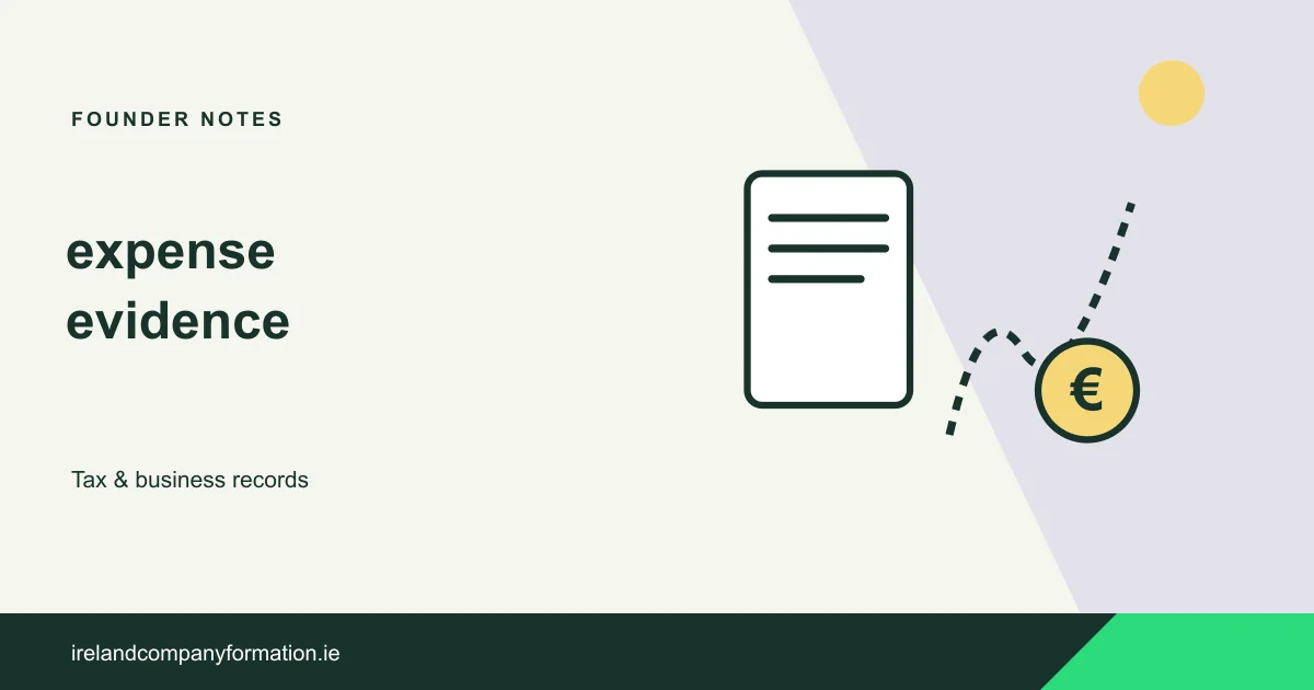An expense record and dotted business-journey path