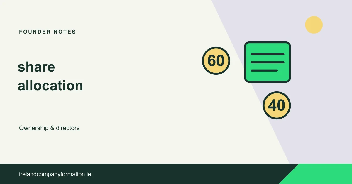 Share-allocation number tokens and an ownership record