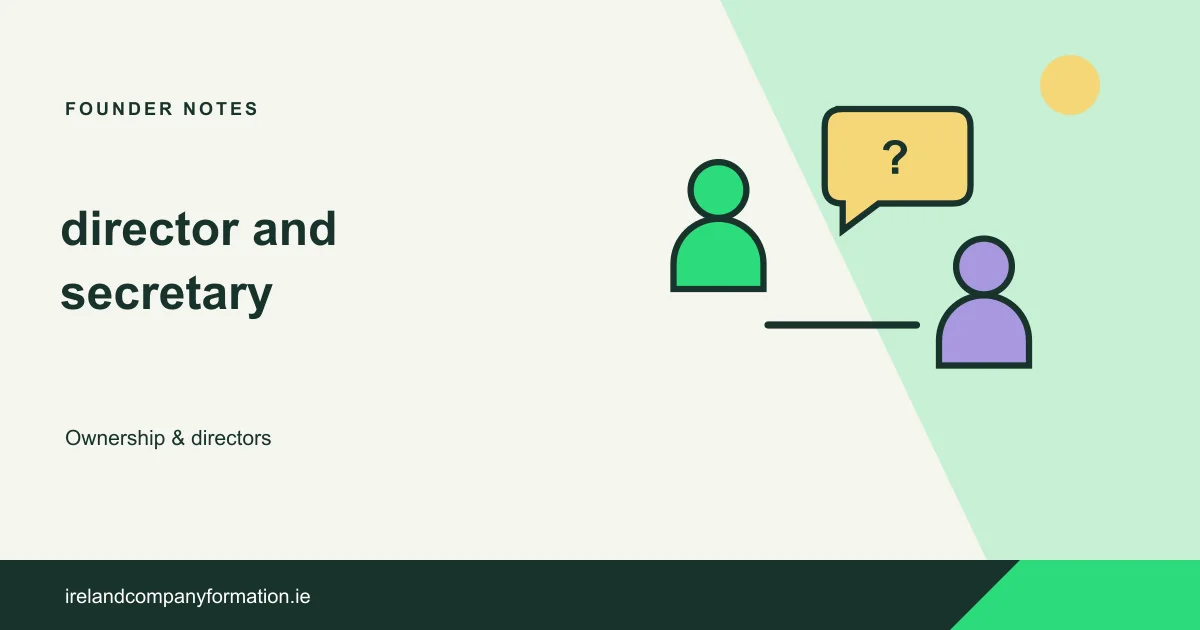 Two separate company officers with a shared decision question